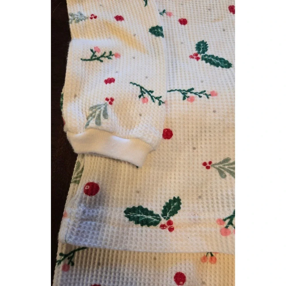 Carters Child of Mine 18M Christmas Pajamas Thermal Waffle Knit 3 Sets 6pc Lot